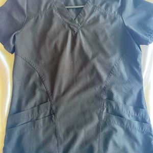 Black scrub top